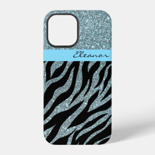 Coque iPhone 12 Parties scintillant de filles Zebra Poster de anim