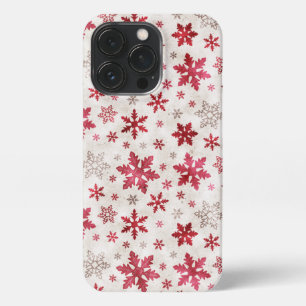 Etui iPhone 13 Pro Parties scintillant de Noël Snowflakes Toutes les