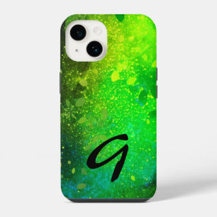Coque Pour iPhone 14 Parties scintillant des Faux de la forêt verte de