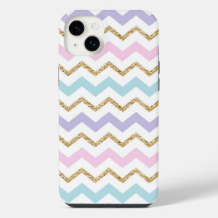 Parties scintillant d'or Pastel Motif Zigzag