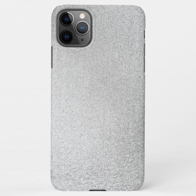 Coque iPhone Parties scintillant dorée gris argent brillant tex (Dos)
