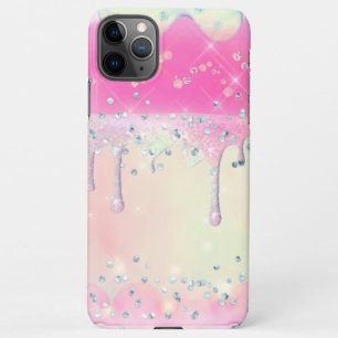 Coque iPhone 11Pro Max parties scintillant fausse et strass conception de