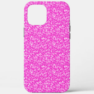 Coque iPhone 12 Pro Max Parties scintillant fausse rose chaude