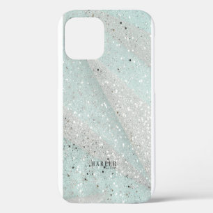 Coque iPhone 12 Pro Parties scintillant Nom personnalisé Coque-coque i