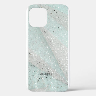Coque iPhone 12 Pro Parties scintillant Nom personnalisé Coque-coque i
