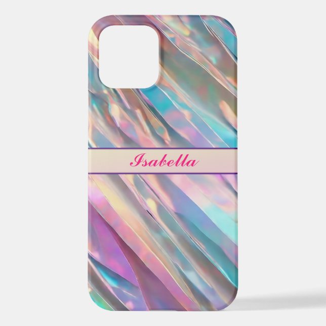 Coque iPhone Parties scintillant Opal Holographique Collection  (Verso)
