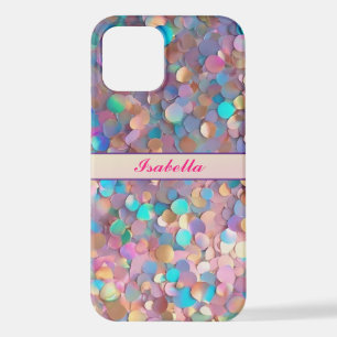 Coque iPhone 12 Parties scintillant Opal Moderne Collection Hologr