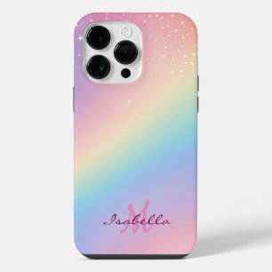 Coque Pour Pour iPhone 14 Pro Max Parties scintillant Unicorne arc-en-ciel