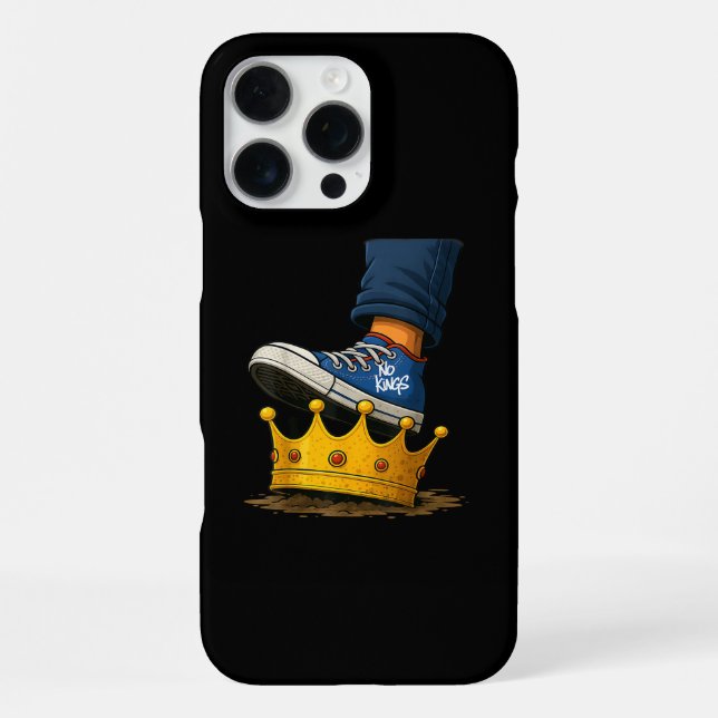 Coque iPhone Pas de chaussure de roi sur la couronne (Verso)