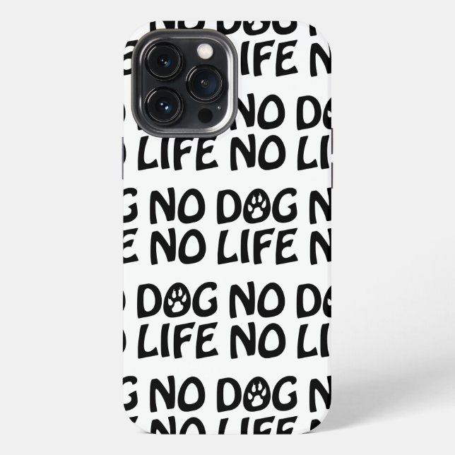COQUE iPhone PAS DE CHIEN PAS DE VIE (Verso)