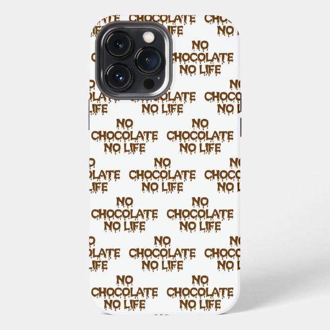 COQUE iPhone PAS DE CHOCOLAT PAS DE VIE (Verso)