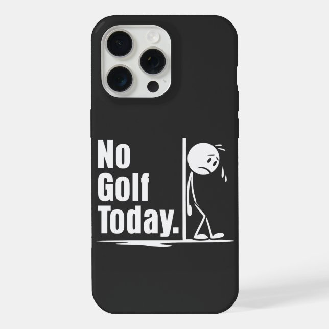 Coque iPhone Pas de golf aujourd'hui (Verso)