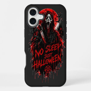 Coque iPhone 16 Plus Pas de sommeil, juste un cri d'Halloween Design go