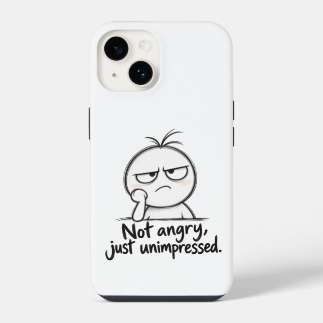 Coque iPhone Pas en colère, juste déçu !  (Verso)