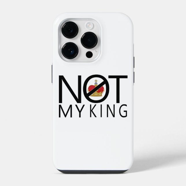 Coque iPhone Pas mon roi (Verso)