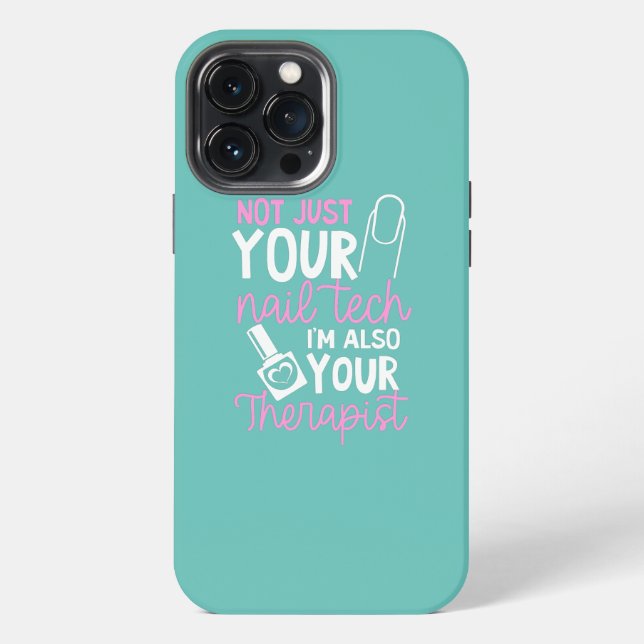 Coque iPhone Pas seulement votre technicien de manucure, égalem (Verso)