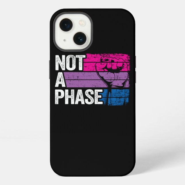 Coque iPhone Pas une phase bisexuelle drôle de fierté Bi (Verso)