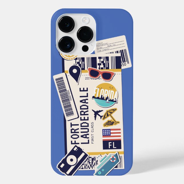 COQUE iPhone PASS FORT LAUDERDALE FLORIDA USA (Verso)