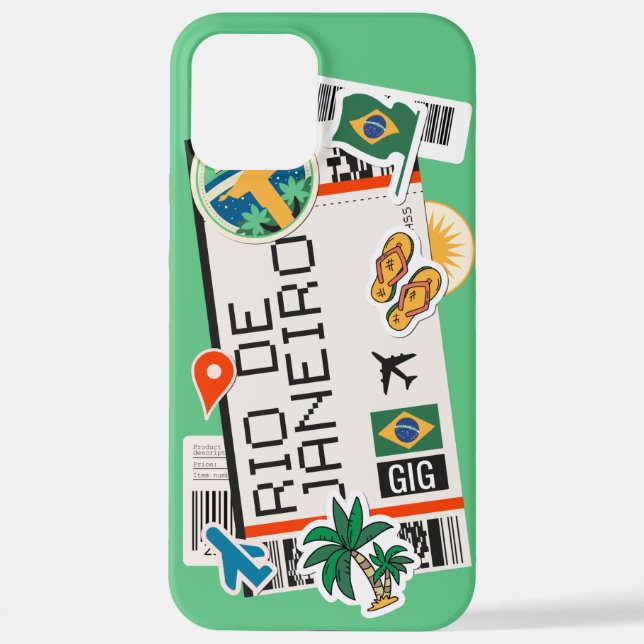 Coque iPhone PASSE D'EMBARQUEMENT RIO DE JANEIRO BRÉSIL coque i (Verso)
