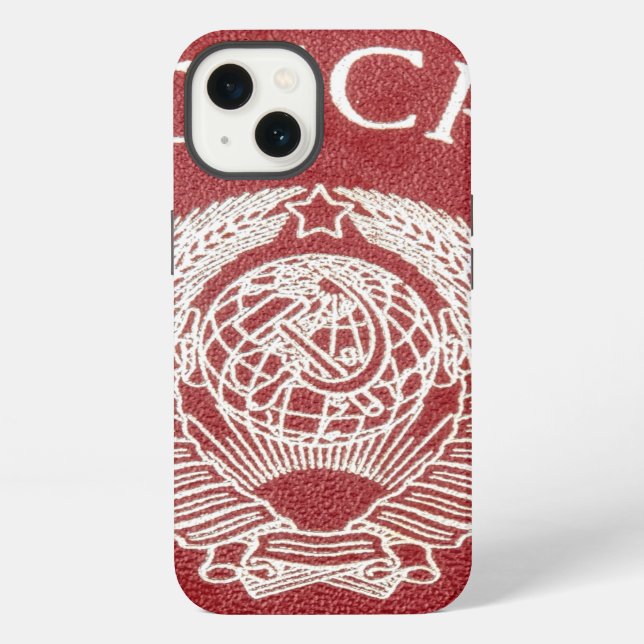 Coque iPhone Passeport de l'Union soviétique (Verso)
