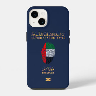 Coque Pour iPhone 14 Passeport de voyage unique des EAU Imprimer Souven