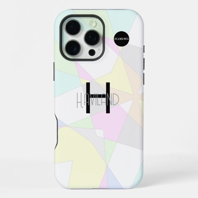 Coque iPhone Pastel Abstract Design Téléphone cellulaire boîtie (Verso)