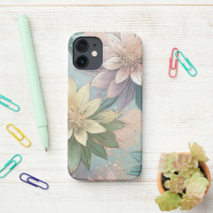 Coque iPhone 12 Mini Pastel Blossom éclate : Floral Explosion Motif