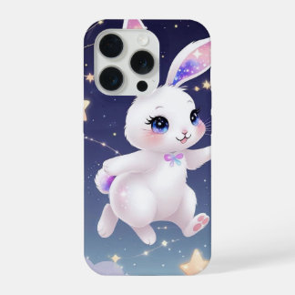 Coque iPhone 15 Pro Pastel Bunny Phone Case –Kawaii Star Rabbit iPhone