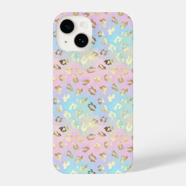Coque iPhone Pastel Colors Leopard Skin Bandana (Verso)