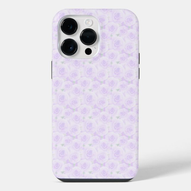 COQUE iPhone PASTEL LAVENDER ROSES (Verso)