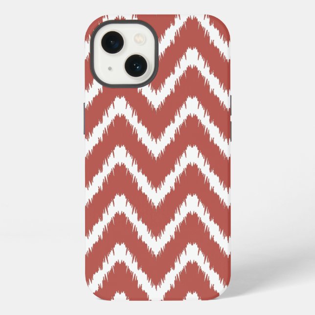 Coque iPhone Pastèque Cottage Sud Chevron (Verso)