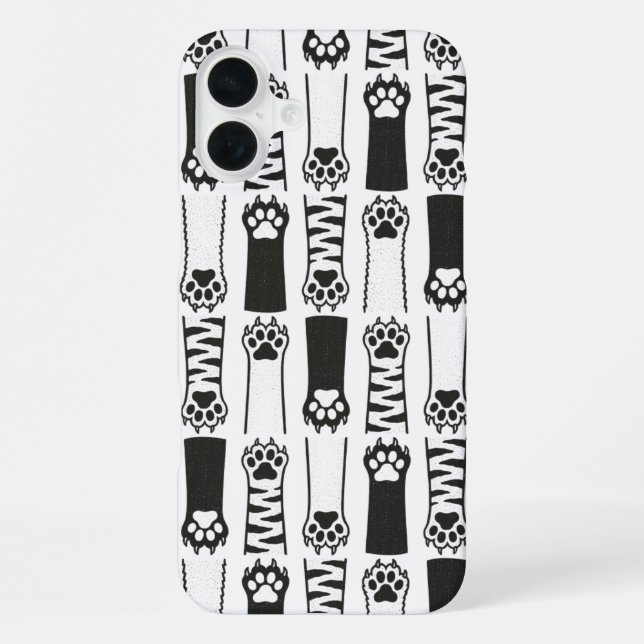 Coque iPhone Pâtes de chat (Verso)
