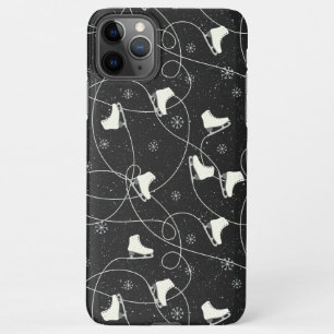 Coque iPhone 11Pro Max Patinage artistique sur gris foncé