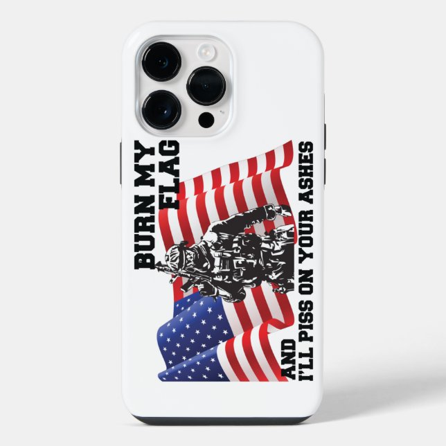 Coque iPhone Patriote américain  (Verso)