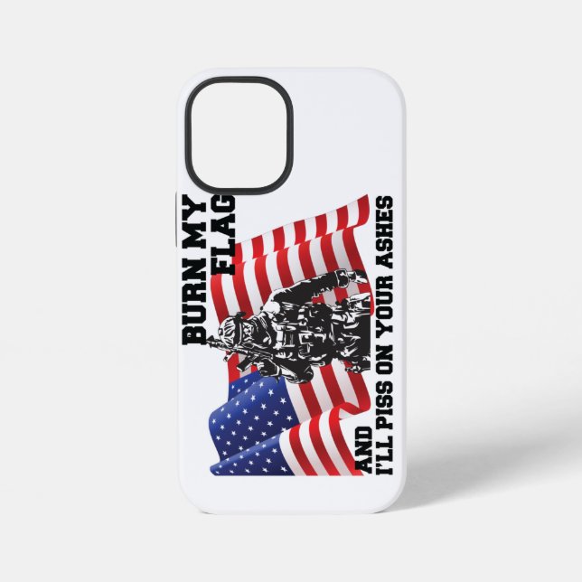 Coque iPhone Patriote américain (Verso)