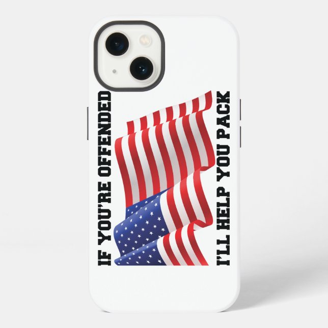 Coque iPhone patriote américain (Verso)