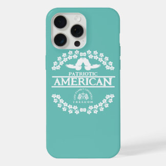 COQUE iPhone 15 PRO MAX PATRIOTIQUE AMÉRICAIN | DIEU FAMILLE PAYS LIBERTÉ