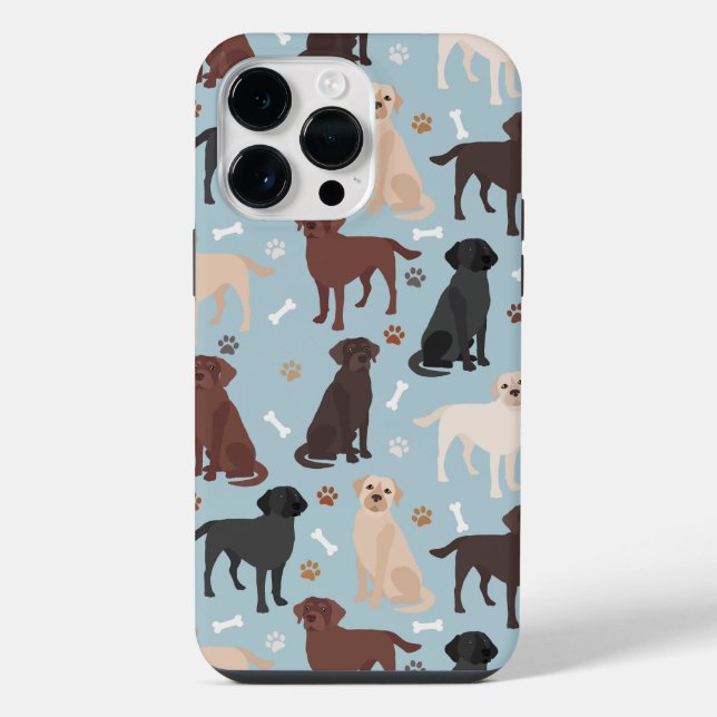 Coque iPhone Patte et os de Labrador Retriever (Verso)