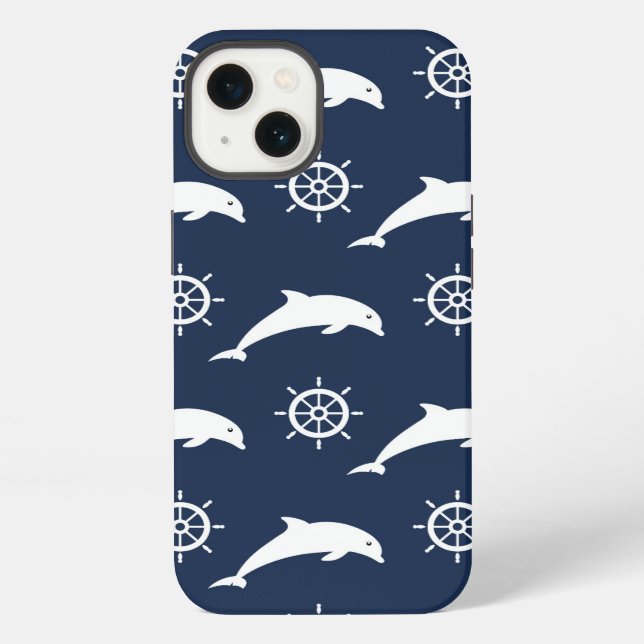 Coque iPhone Patters de Dolphins (Verso)
