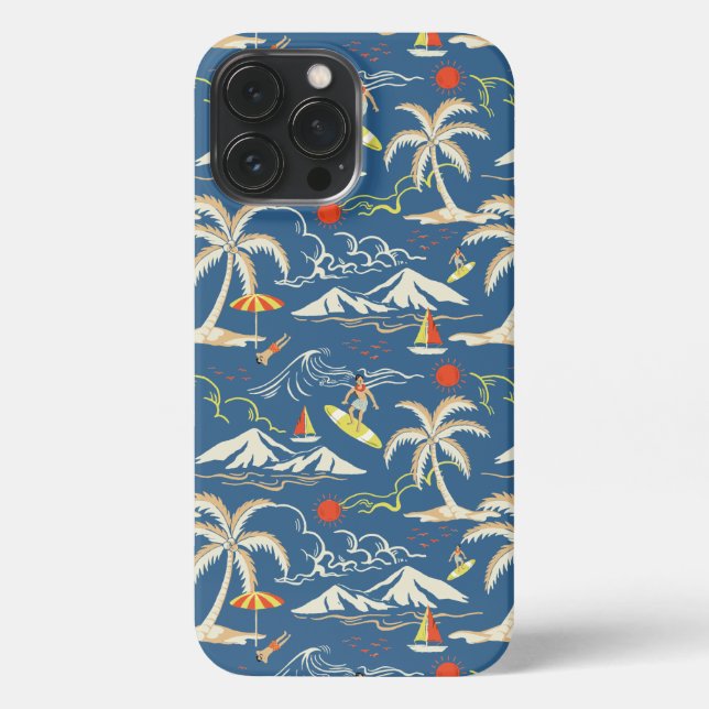 Coque iPhone Patters tropicaux (Verso)
