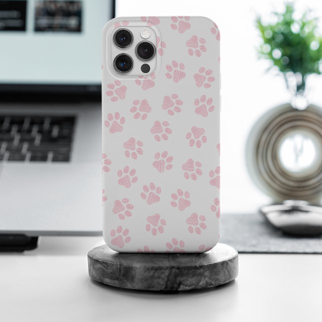 Coque iPhone Pattes griffonnées, pattes de chien, pattes bébé r (Créateur téléchargé)