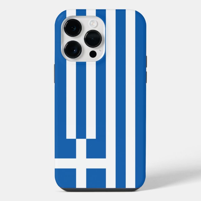 Coque iPhone pavillon de la Grèce (Verso)