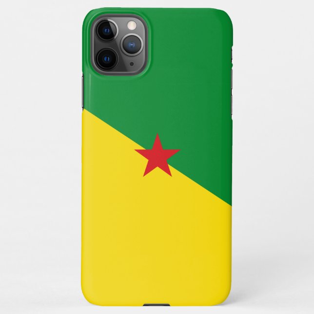 Coque iPhone Pavillon de la Guyane Française (Dos)