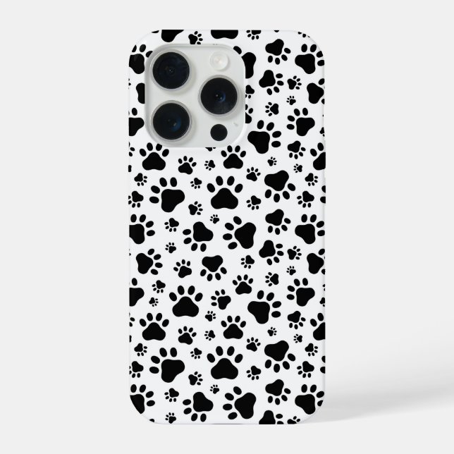 Coque iPhone Paw Prints IPhone 15 Pro Case (Verso)