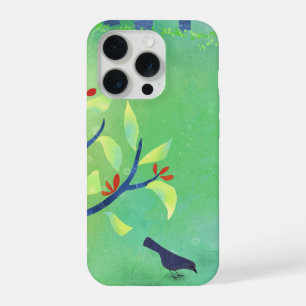 Coque iPhone 15 Pro Paysage Abstrait vert