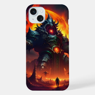 Coque iPhone 15 Plus Paysage de feu et de soufre 3