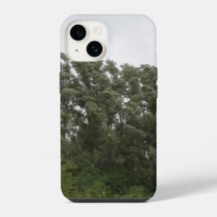 Coque Pour iPhone 14 Paysage de la ligne d'arbres penchés