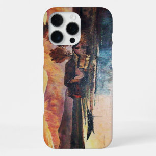 COQUE iPhone 16 PRO MAX PAYSAGE DE LAC DE MONTAGNES ROSES AU COUCHER DU SO