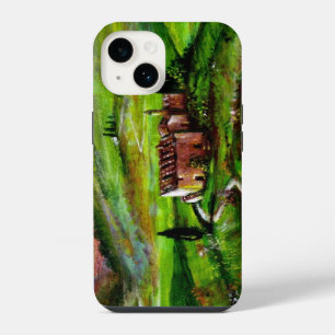 COQUE POUR iPhone 14 PAYSAGE DE TOSCANE AVEC COLLINES VERTES