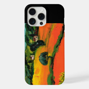 COQUE iPhone 15 PRO MAX PAYSAGE DE TOSCANE AVEC DÉBORDEMENT